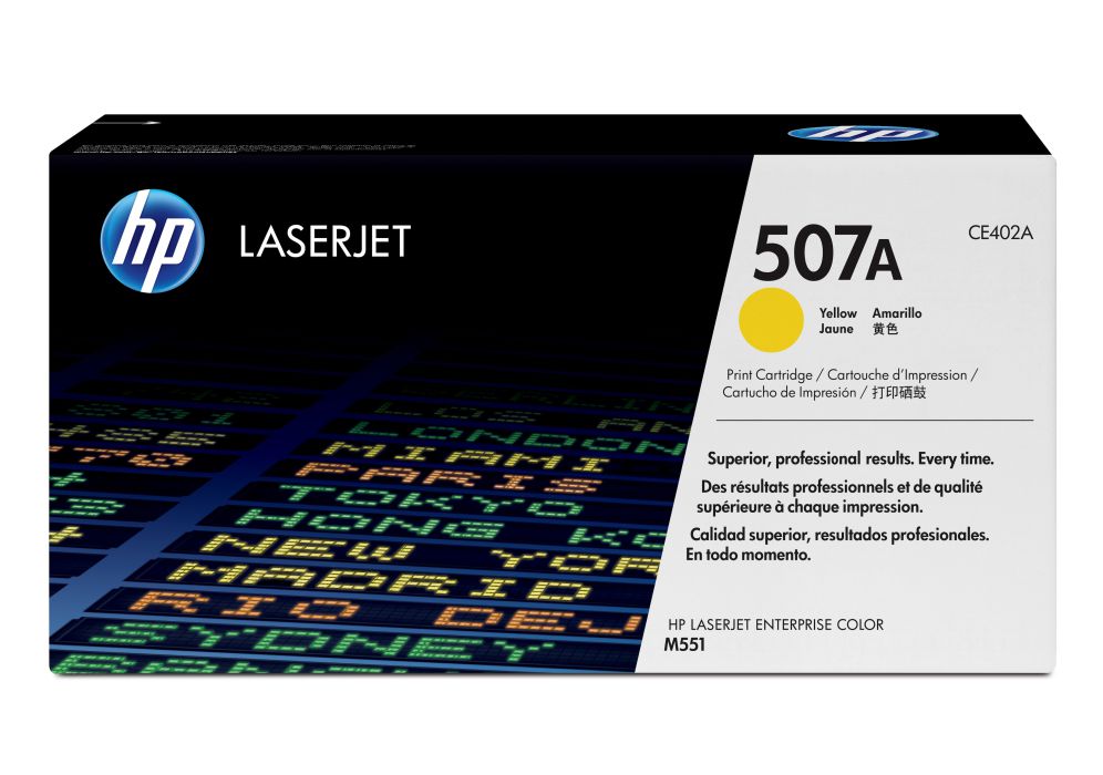 Cartucho De Toner Amarillo Hp 507a Laserjet